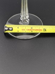 Likely Libbey Rock Sharpe Stem 3002 with Leaf/Vine Gray-cut Etch Glass