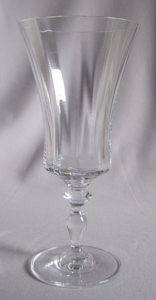 Iced Tea Goblet Glass Mikasa Crystal Jamestown Pattern Clear No Trim 8 1/4″