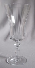 Iced Tea Goblet Glass Mikasa Crystal Jamestown Pattern Clear No Trim 8 1/4″