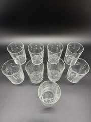 Starflower By Libbey Vintage Set Of 9 Cocktail / Juice Glasses 6 oz