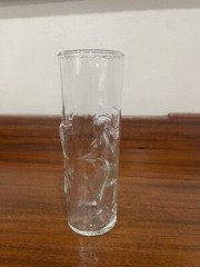 7″ Clear Libbey Dancing Nudes Glass/Mint Julep glass with Raised Dancers. READ