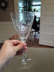 One HEISEY Duquesne wine glass Everglade cutting