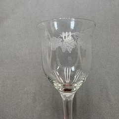 Vintage Etched Grapevine Cordial Wine Glasses 4 7/8″ Set of 3 Stemmed 4 Ounces