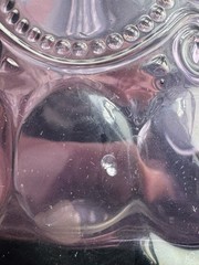 Amethyst Eye Winker Flat Tumbler Glass 5.5” Set Of 2 Read*