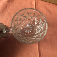 12 Vintage Anchor Hocking Crown Point Glass Punch Bowl Cups W/Original Box/Hooks