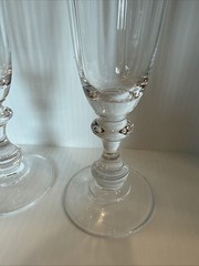Mikasa Champagne Flutes Glasses French Countryside Set Of 2 Crystal