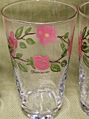 Set of 4 Franciscan Desert Rose Tumbler Drinking Glasses NEW in Original Box