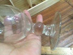 Footed Clear Pilsner Beer Glass 8″X3» ball stem tulip shape