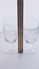 Pair of Waterford Marquis Calla Iced Beverage Glasses 7 3/8″