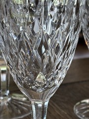 Rogaska GALLIA 4 Crystal Iced Tea Or Water Low Goblets Star Foot 8″