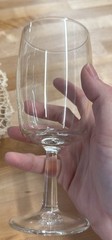Vintage Clear Glass Water Goblets, From The Federal Glass «Sheer Rim» Line