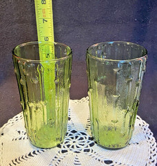 2 Vintage Anchor Hocking Tahiti Tumblers| MCM | Tiki Bar | Faux Bamboo