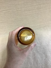 Vereco France Amber 8 oz Vintage Glass, Logo on bottom