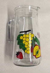 Italian Vintage Covetro Lemonade Pitcher & Six Tumblers – Colorful – NICE!