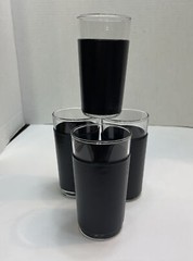 Vintage Libbey Black Faux Leather Wrapped 8 Oz Whiskey Juice Glasses Set of 4