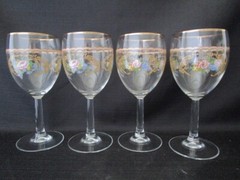 Royal Albert Lady Carlyle – Gold Trim – Stemmed Glasses – Set Of 4