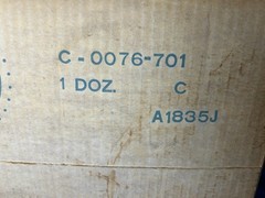 Dozen 12 Capri Hazel Ware Gothic Aqua Blue Glasses NEW NOS Boxed B-76 9 OUNCES