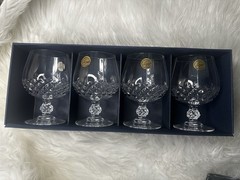 Longchamp Cristal D’Arques Brandy Glasses Set Of 4 10.75 oz 5″ tall