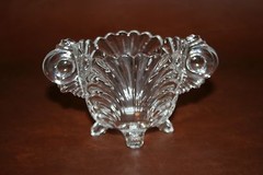 Classic Cambridge Footed Clear Glass Cream & Sugar Set – Caprice Style