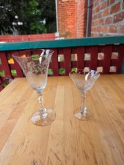 SET OF 20~ Cambridge «Diane» Stem #3500 ~ 8 1/4″ ~ 5 1/4~ Water/Wine Goblets
