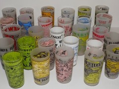 Vintage State Souvenir Glass Tumblers Hazel-Atlas