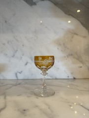 Nachtman Bleikristall Amber Hock Small Wine Traube Glass Set of 3