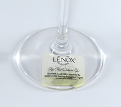 Solitaire Platinum Lenox Dimension Crystal 8 5/8″ Goblet (s) – NEW