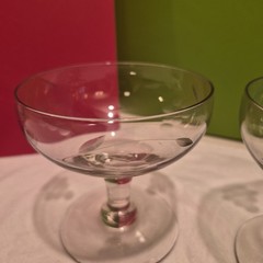 Set of 5 Vintage Princess House Etched Grape Champagne or Sherbet Glasses
