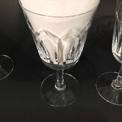 SENECA CRYSTAL WATER GLASSES CAMBRIDGE 7″ SET OF 4
