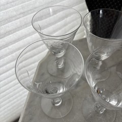 Tiffin»Nancy Prentiss» Etched Rose w/Swirl Stem Juice, Glasses Milburn Rose 6