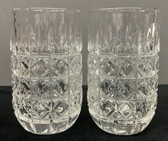 Crystal Zajecar Heavy Duty Glass Tumblers 14oz Set of 2