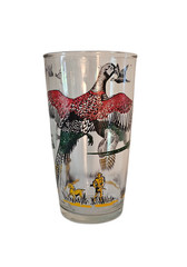 Vintage Hazel Atlas Flying Pheasant Hunters Dogs 10 Oz Drinking Glass (1 Only)