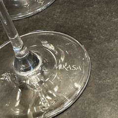Mikasa Cheers Red Wine Crystal Glass Choose: Spiral Bubbles Horizontal Vertical