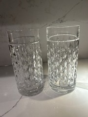 NWOT Pair Of 2 Ralph Lauren ASTON Highball Lead Crystal Glasses 13OZ.