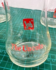 7 UP The Uncola Vintage Upside Down Drinking Glasses Set Of 3 Pilsner Glass