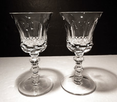 *VINTAGE* Waterford Crystal ROYAL TARA (1952-2003) 2 Sherry Wine 6″ Made Ireland