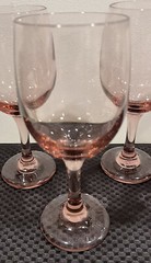 Four 7 1/4″ 10 oz. Libbey Premiere Plum Water goblet