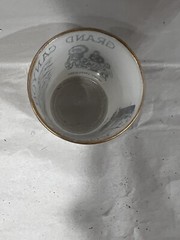 Hazel Atlas Grand Canyon Arizona Hopi Indian Drink Shot 3” Glass Barware MCM AZ