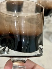 Vintage Carl Erickson Brown To Clear Goblet Glasses, 4 Total