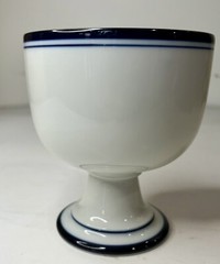 Christianshavn Blue by Dansk 12 OZ Pedestal Goblet Glass 4 1/2″ H Replacement