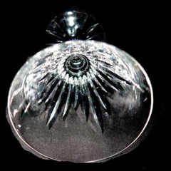 Waterford Crystal, EILEEN, Fan Cut Flared Bowl, Water Goblet Glass, 5 5/8″