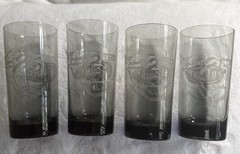 DuPont Memorabilia-Etched Glass Set From 1976 Victoria, Tx Plant Anniversary