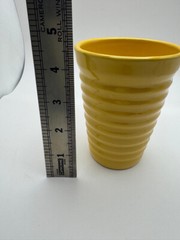 Vintage Bauer Pottery Yellow 12 oz Tumbler Ring Ware – EXCELLENT CONDITION