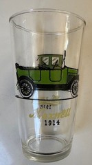 Antique Classic American Cars Tumbler Glasses Set Of 4 Hazel Atlas Vintage
