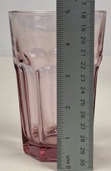 Set of 6 Vintage Libbey Pink Tumblers | Mid-Century Ribbed Drinking Glasses