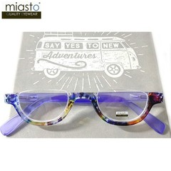 MIASTO TOP RIMLESS HALF RIM MOON ROUND OVAL READERS READING GLASSES~MEDIUM LARGE