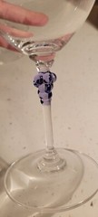 MIKASA CHABLIS PURPLE GRAPE RED WINE GLASSES SET OF 2
