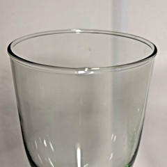 Hand Blown Green Tint Stemmed Wine Glasses Set of 3 Vintage Artisan 8oz