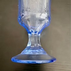 Indiana Glass Recollection Blue Water Goblets Set of 5 Vintage