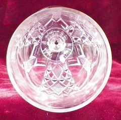 Group Thumbprint Goblet West Virginia Glass Mfg Co 225 Paneled 1899 #32